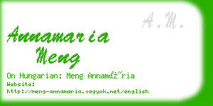 annamaria meng business card